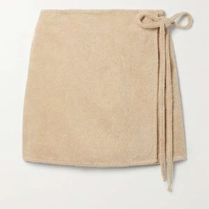 NWT! TERRY. Organic-Cotton Wrap Skirt
